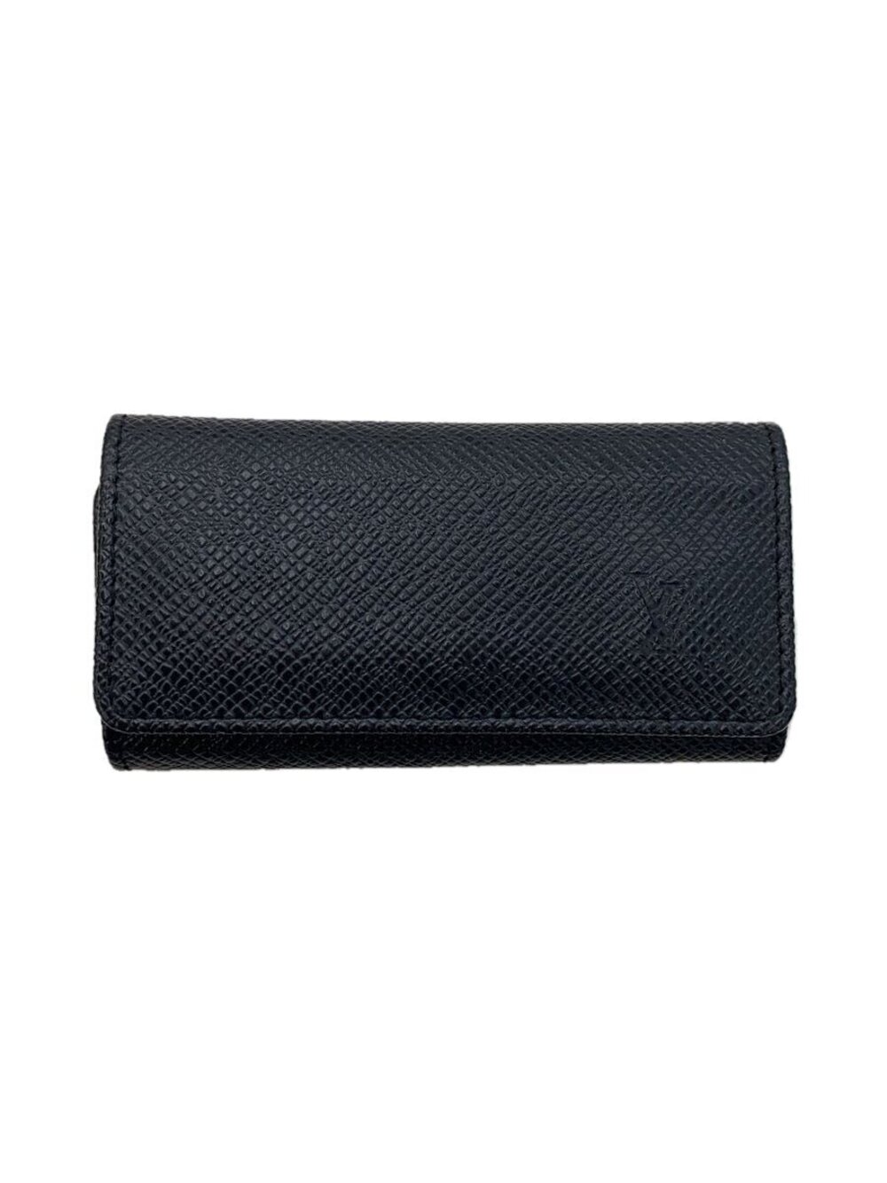 LOUIS VUITTON Multicles Taiga Leather Black Solid
